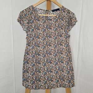 Rachel Rachel Roy Blouse Floral Flutter Sleeve Size Small
